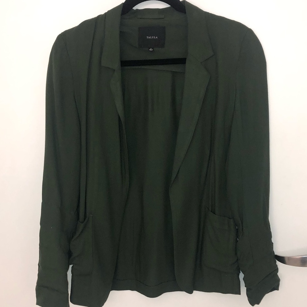 Olive Green Aritizia Talula Lightweight Blazer
